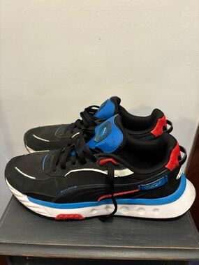 Puma Black Blue Red White Men's Sneakers